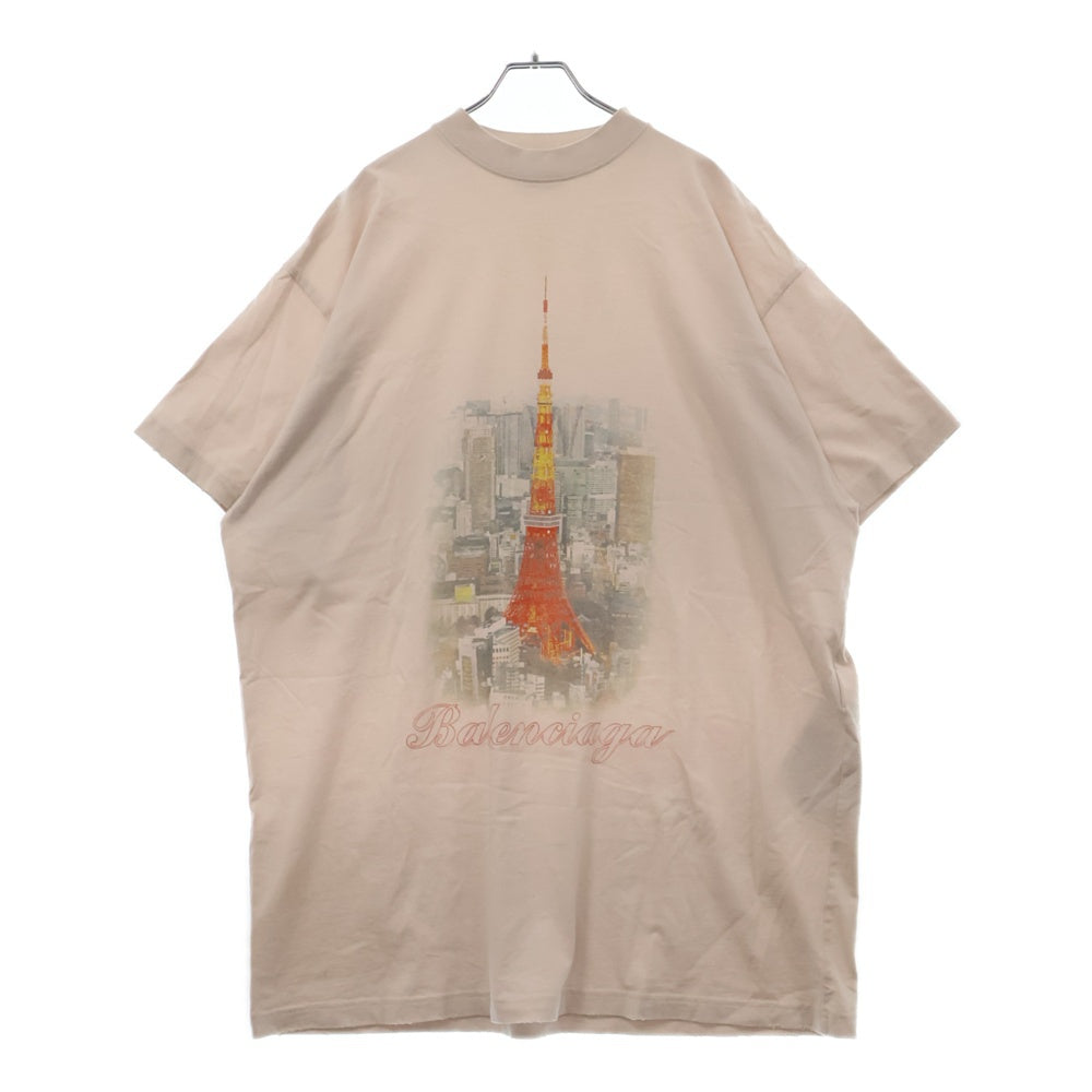 BALENCIAGA(バレンシアガ) 24SS Ginza Open Limuted Tokyo T-Shirt 銀座オープン記念半袖Tシャツ アイボリー 787349 TQV75