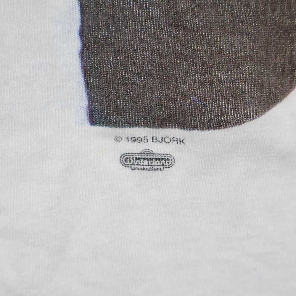 VINTAGE(ヴィンテージ) 90s BJORK 1995 POST TEE ビョーク 両面プリント半袖Tシャツ カットソー ホワイト