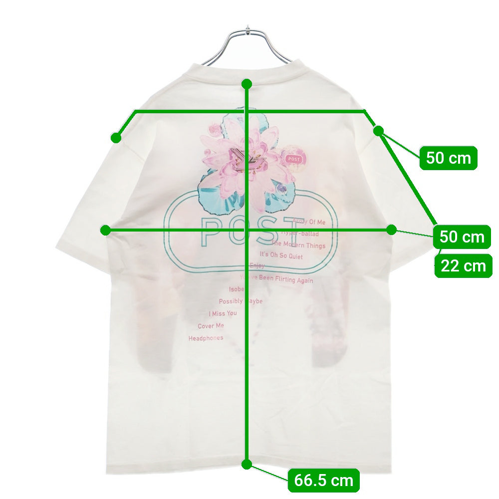 VINTAGE(ヴィンテージ) 90s BJORK 1995 POST TEE ビョーク 両面プリント半袖Tシャツ カットソー ホワイト