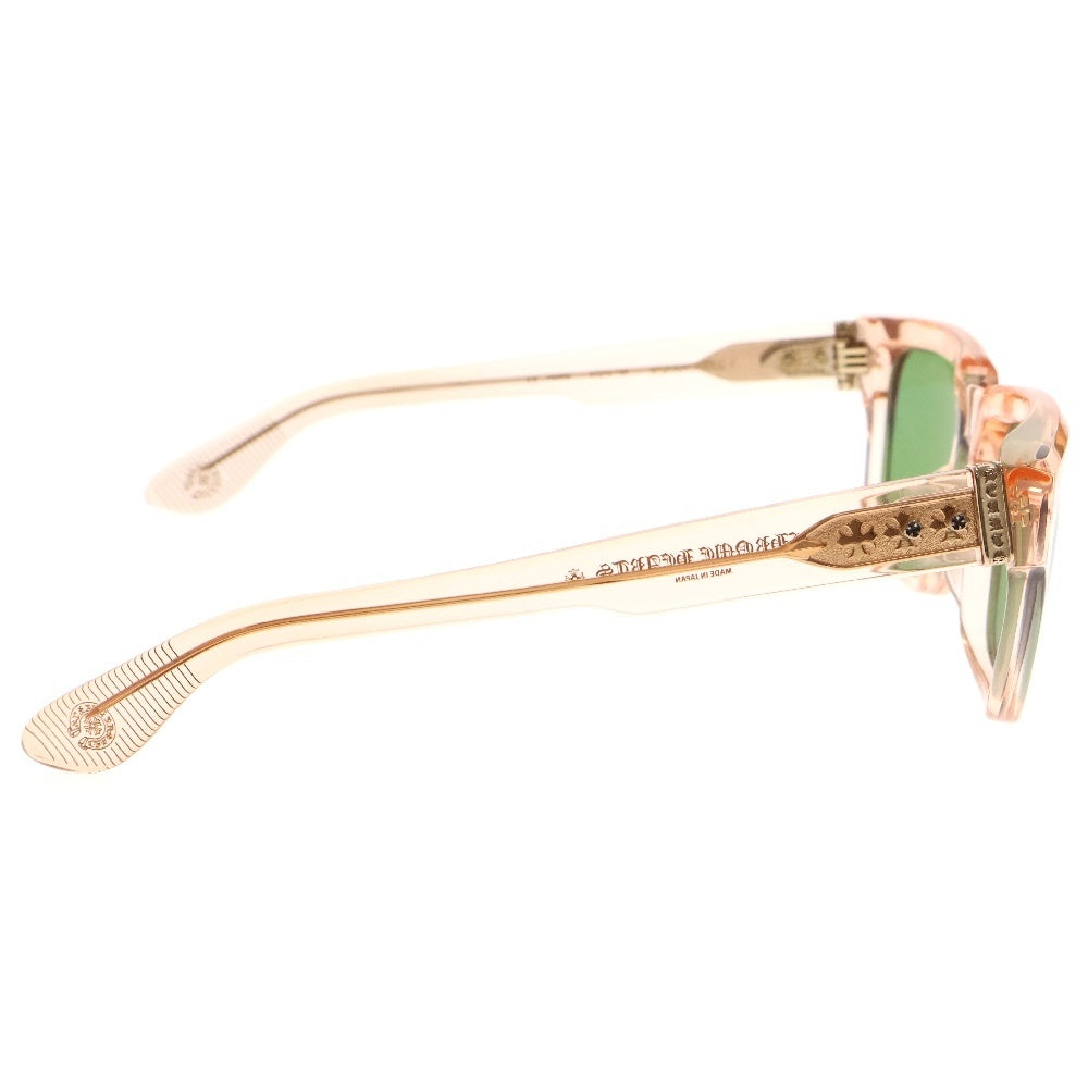 CHROME HEARTS(クロムハーツ) MIDIXATHRILL CHプラス クリアフレーム ウェリントンサングラス アイウェア 眼鏡 オレンジ/グリーン