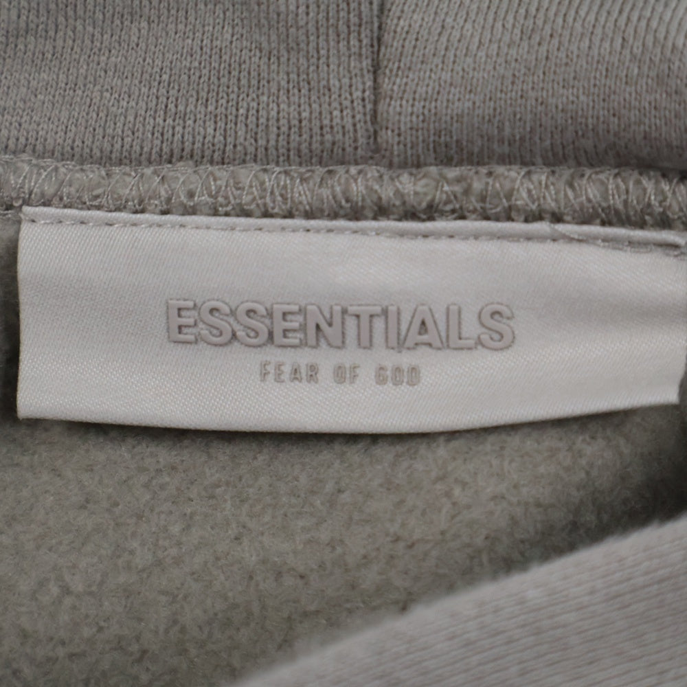 FEAR OF GOD ESSENTIALS(フィアオブゴッド エッセンシャルズ) HOODIE フロントフェルトロゴ プルオーバースウェットパーカー フーディー ブラウン