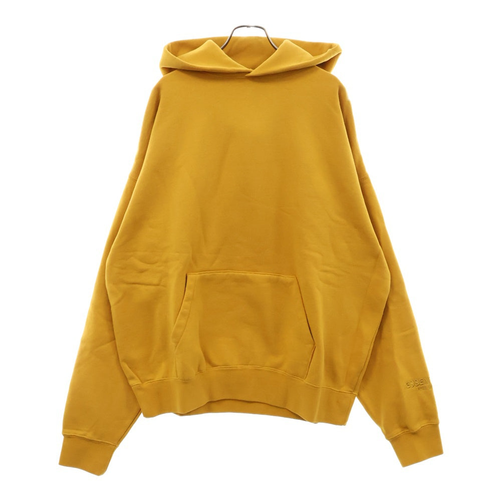 FEAR OF GOD ESSENTIALS(フィアオブゴッド エッセンシャルズ) HOODIE バックリフレクターロゴ プルオーバースウェットパーカー フーディー マスタード