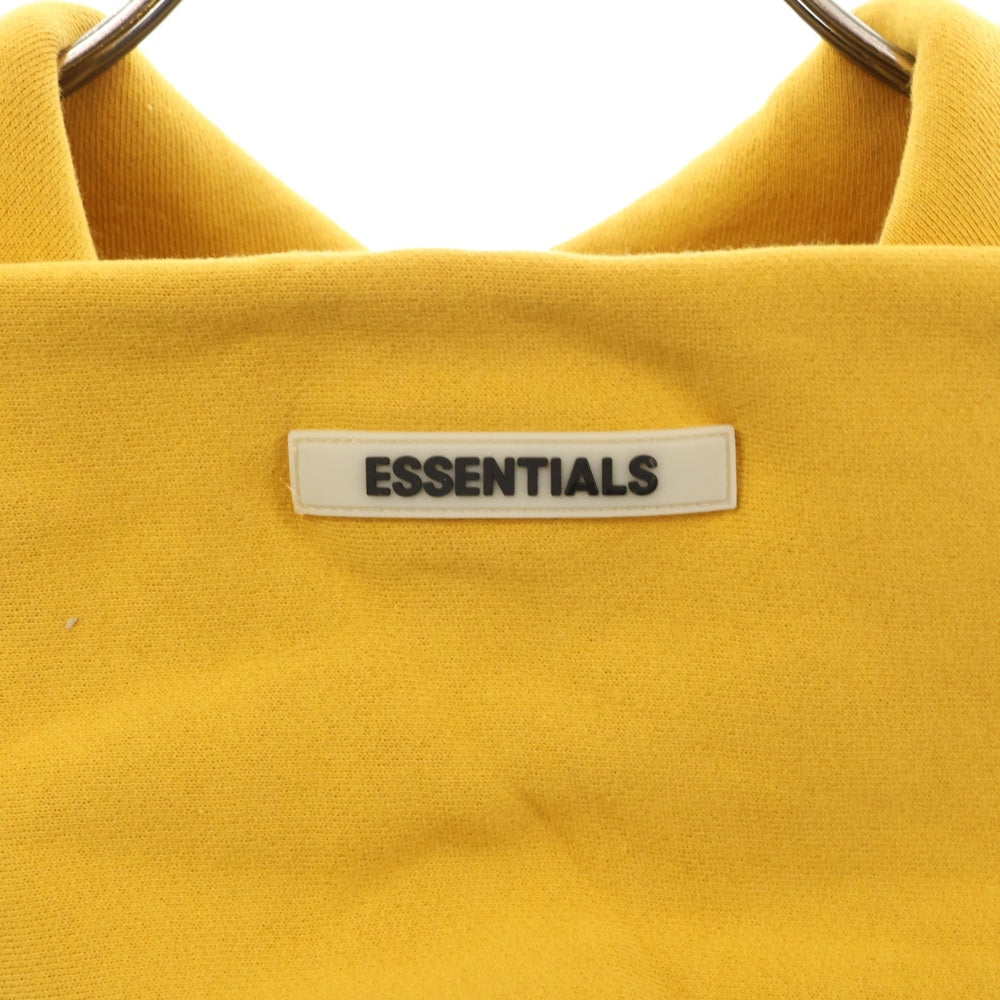 FEAR OF GOD ESSENTIALS(フィアオブゴッド エッセンシャルズ) HOODIE バックリフレクターロゴ プルオーバースウェットパーカー フーディー マスタード