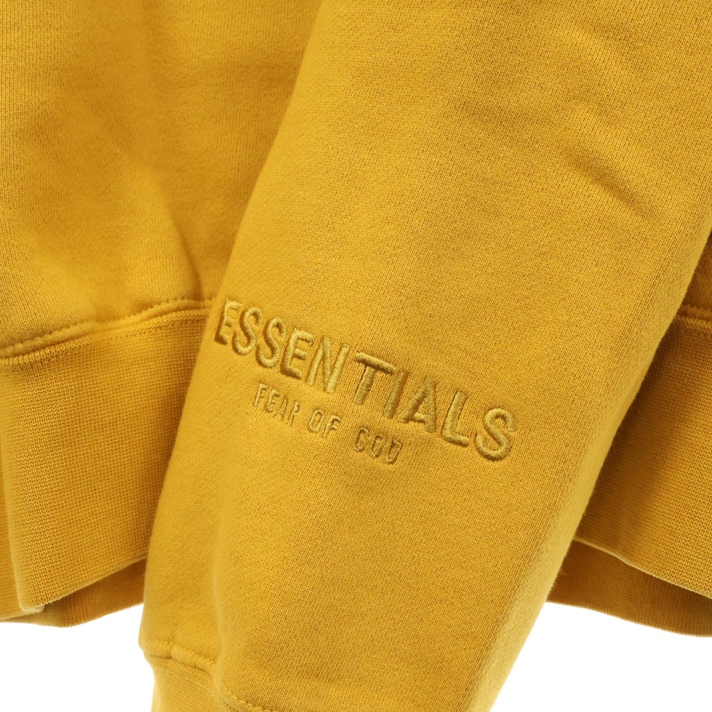 FEAR OF GOD ESSENTIALS(フィアオブゴッド エッセンシャルズ) HOODIE バックリフレクターロゴ プルオーバースウェットパーカー フーディー マスタード