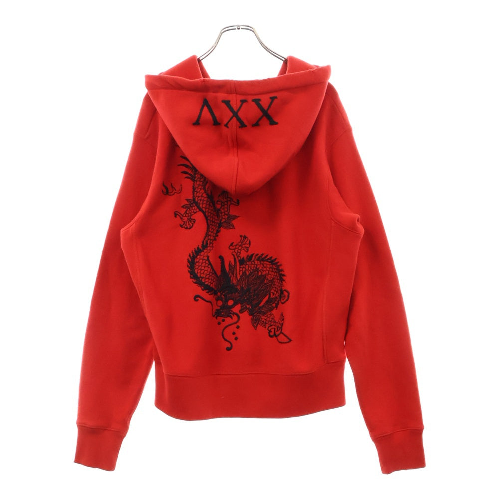 GUCCI(グッチ) Dragon Embroidery Hoodie ドラゴン刺繍 プルオーバースウェットパーカー フーディー レッド 463591 X5T93