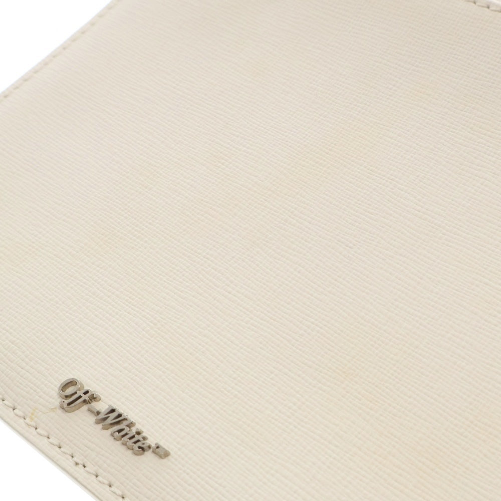OFF-WHITE(オフホワイト) 18SS Clutch Bag インダストリアルロゴ レザークラッチバッグ ポーチ ホワイトOWNA048S18423134