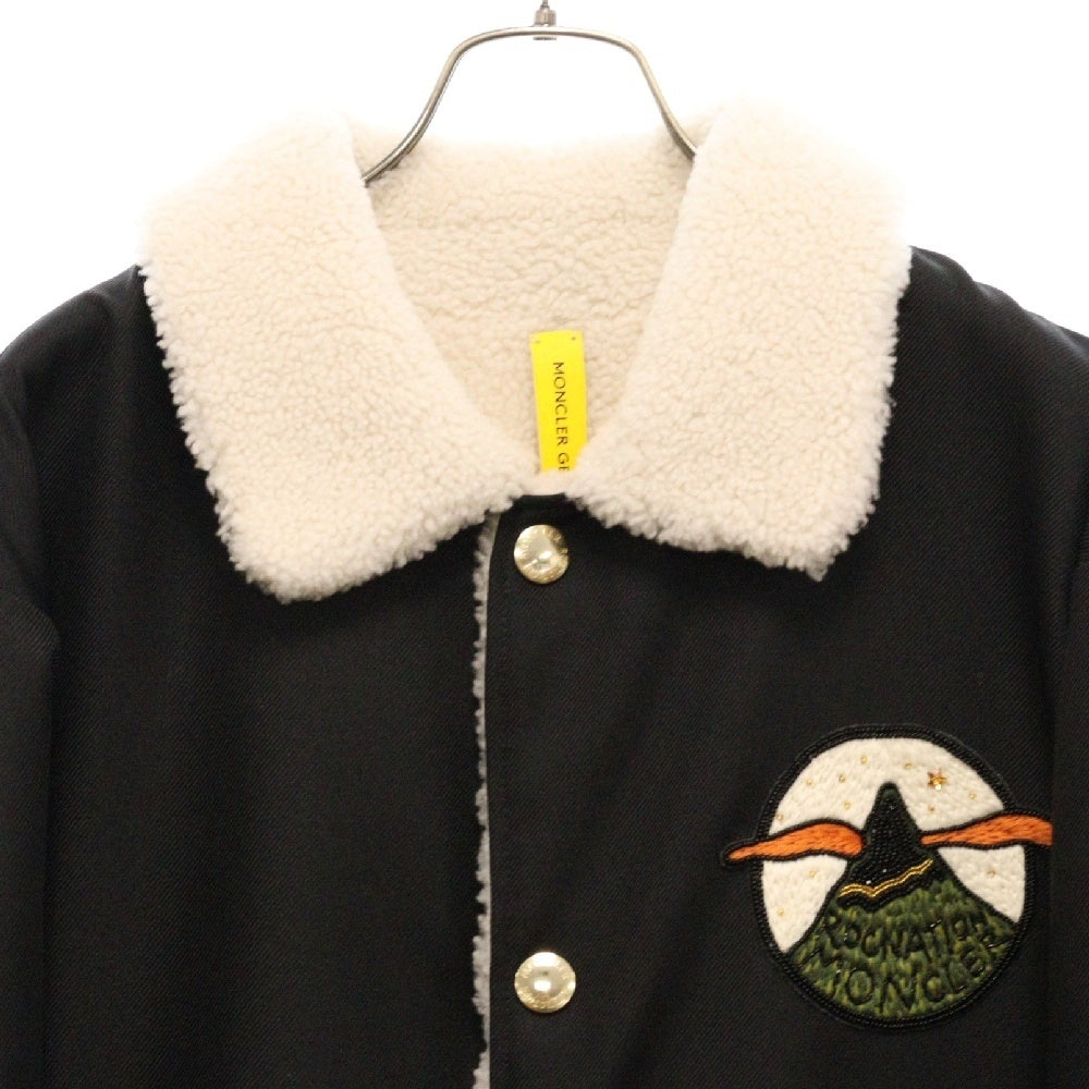 MONCLER(モンクレール) ROC NATION JAY-Z モンクレールジーニアスムートンコート ブラック/ホワイト I209W 1A00004 M3385