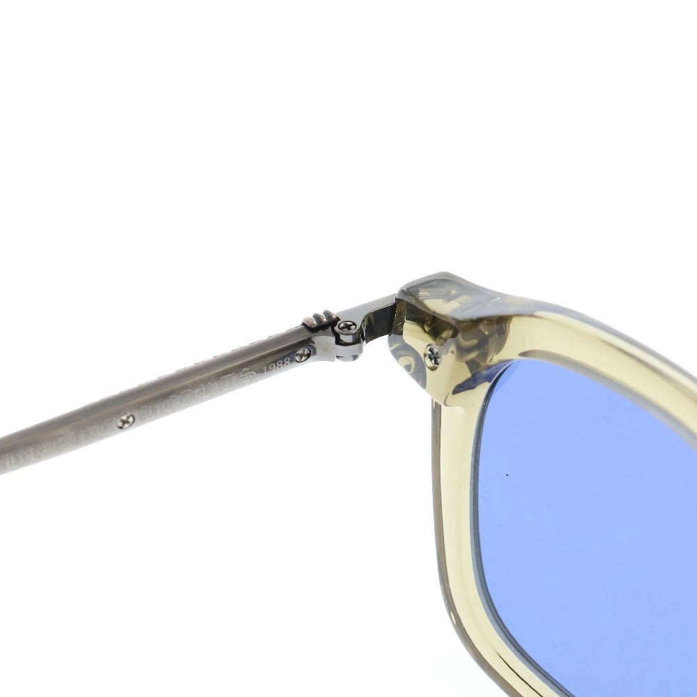 CHROME HEARTS(クロムハーツ) CUMPTION-A クリアフレーム ウェリントンサングラス アイウェア 眼鏡 グレー