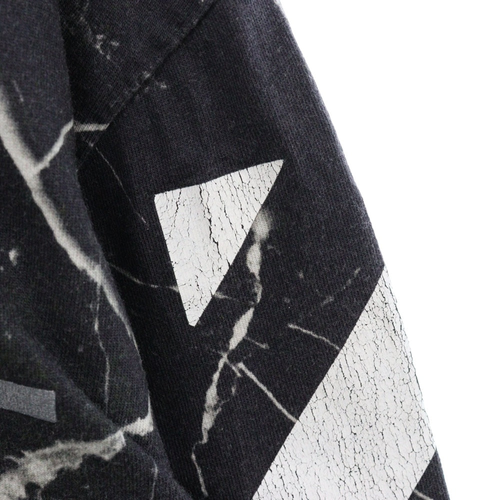 OFF-WHITE(オフホワイト) Caravaggio L/S T-Shirt カラヴァッジョ 総柄プリント長袖Tシャツ ロンT グレー