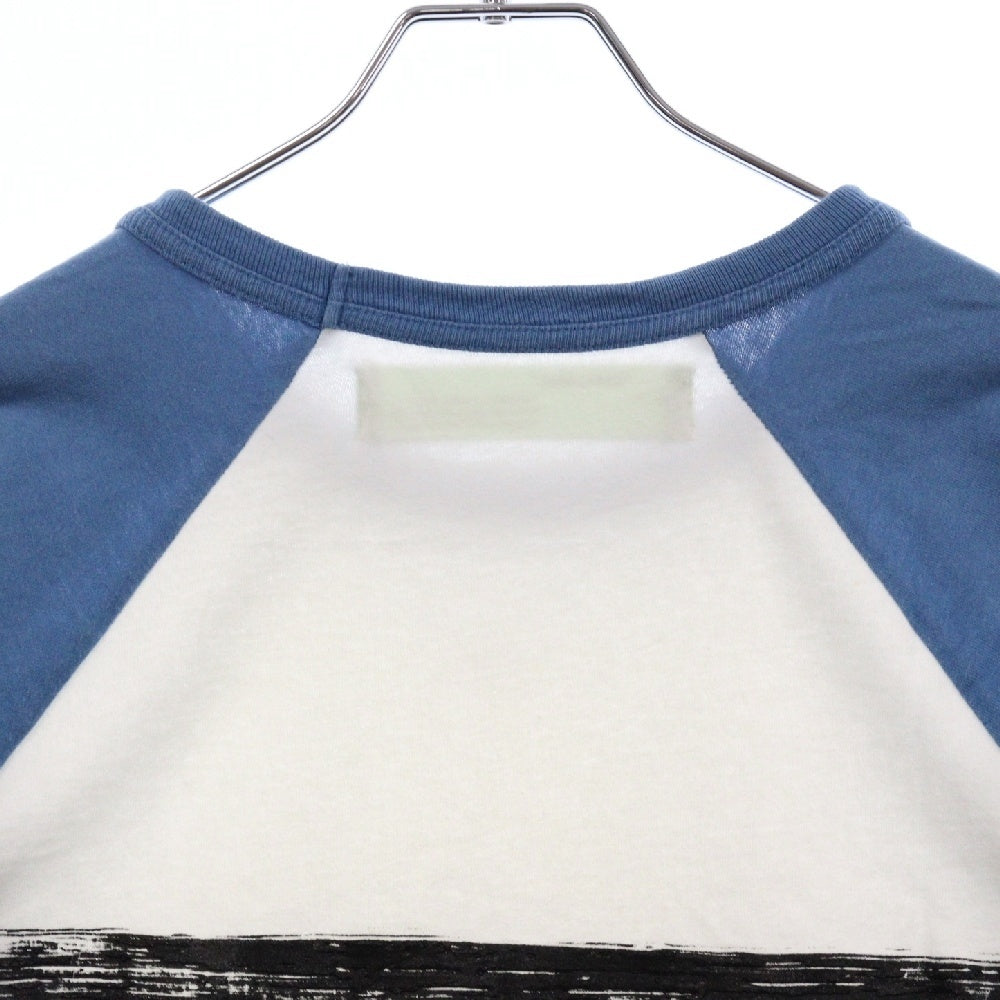 OFF-WHITE(オフホワイト) 17AW Color Block L/Sleeve T-Shirt ロゴプリント長袖Tシャツ ロンT ホワイト OMAB008F17185030