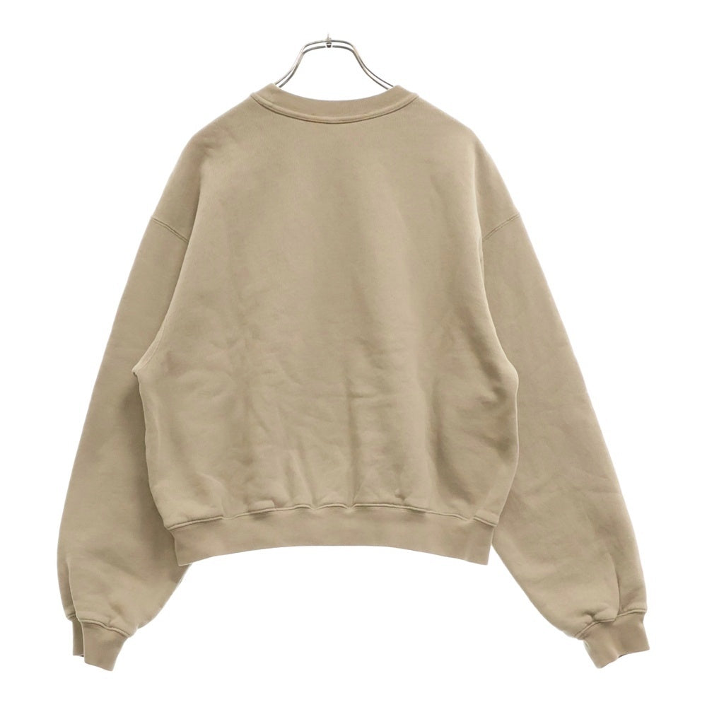 ALEXANDER WANG(アレキサンダーワン) Logo Crewneck Swaetshirt ロゴ クルーネックスウェットトレーナー ベージュ レディース