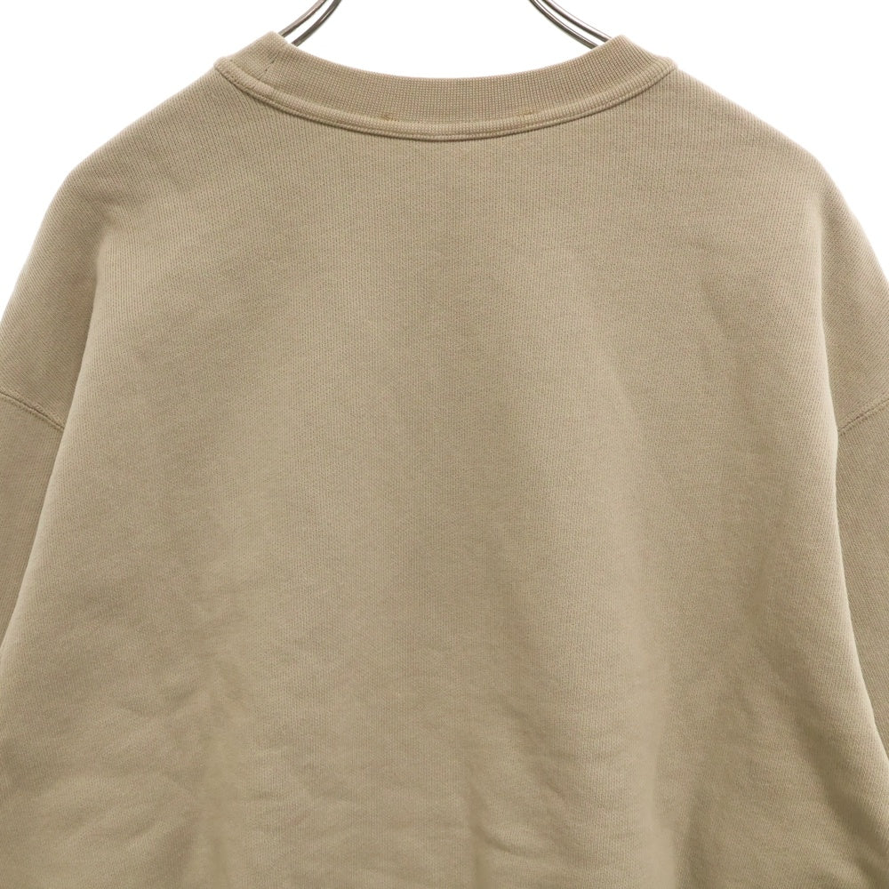 ALEXANDER WANG(アレキサンダーワン) Logo Crewneck Swaetshirt ロゴ クルーネックスウェットトレーナー ベージュ レディース