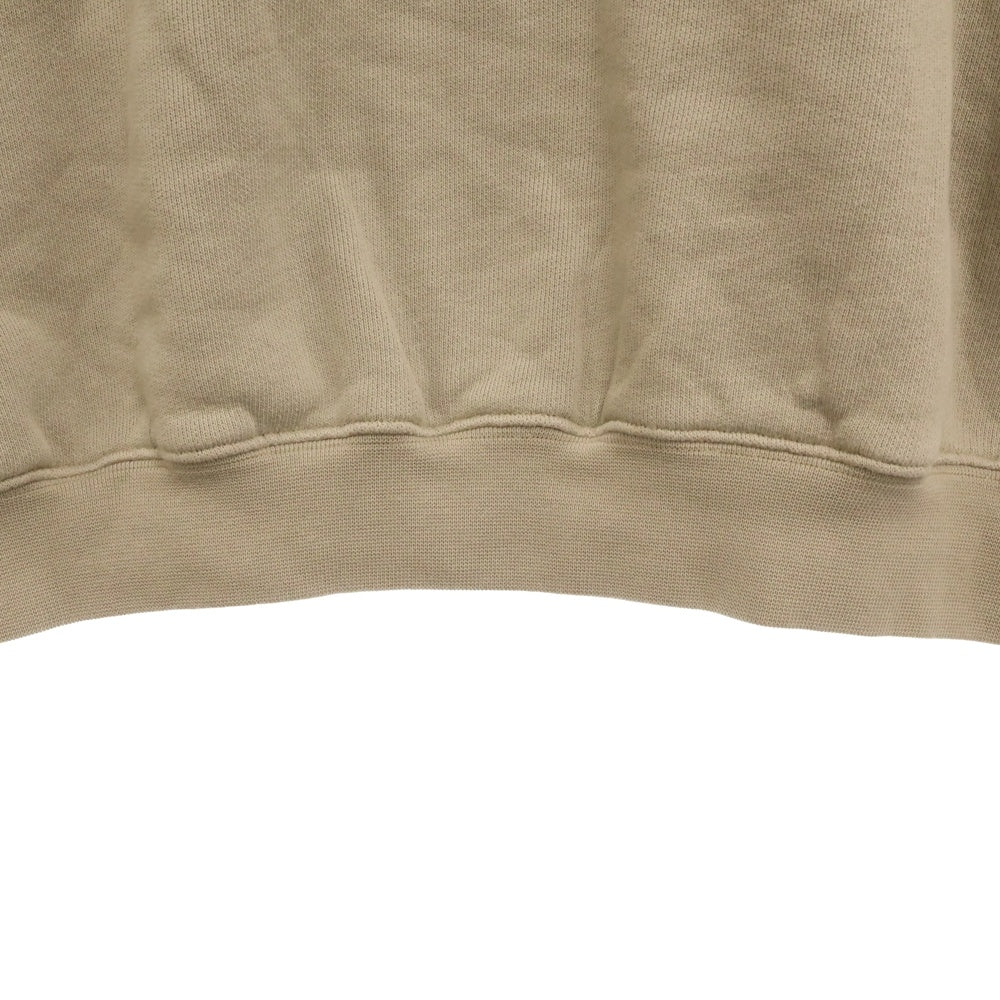 ALEXANDER WANG(アレキサンダーワン) Logo Crewneck Swaetshirt ロゴ クルーネックスウェットトレーナー ベージュ レディース
