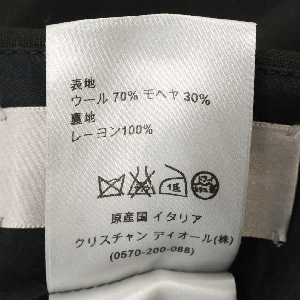 DIOR(ディオール) スラックスパンツ ウール レーヨン混 ブラック 433C107A3450