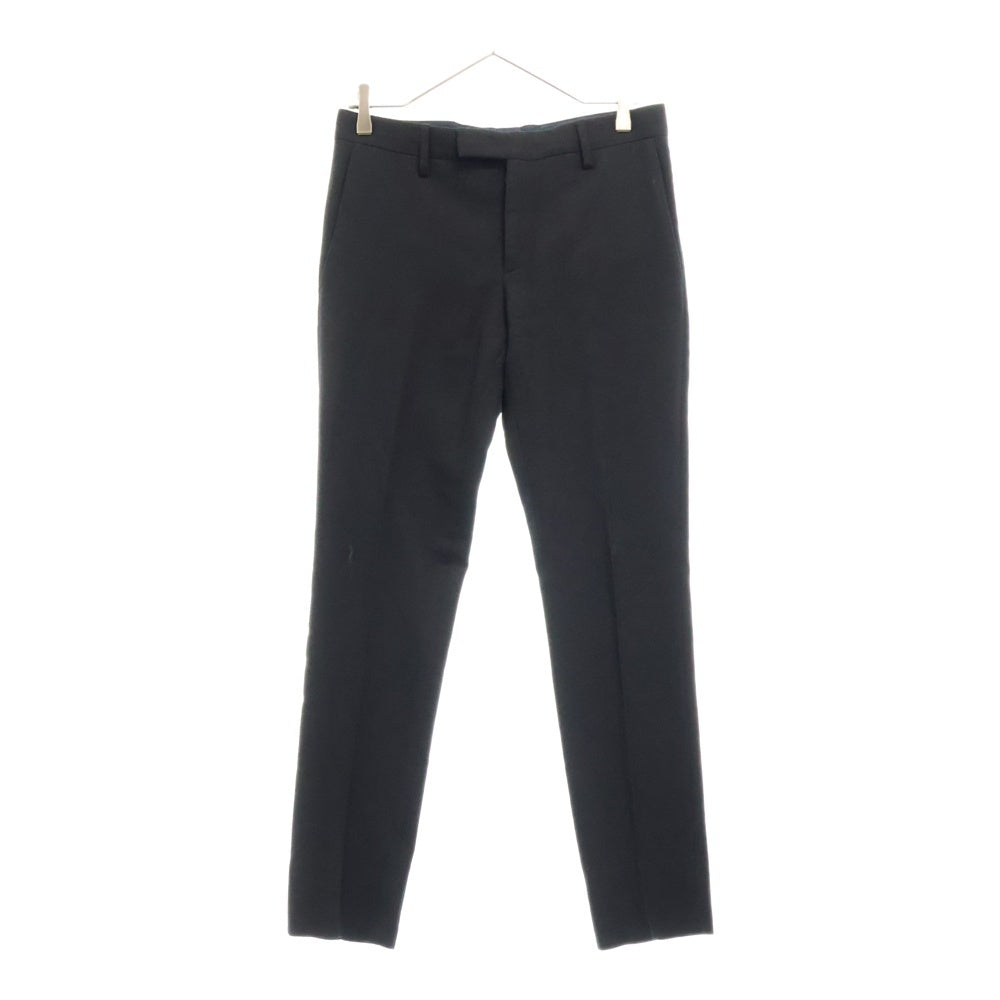 SAINT LAURENT PARIS(サンローランパリ) 15AW エディ期 ノータックスラックスパンツ ウール ブラック 398837 YYL09