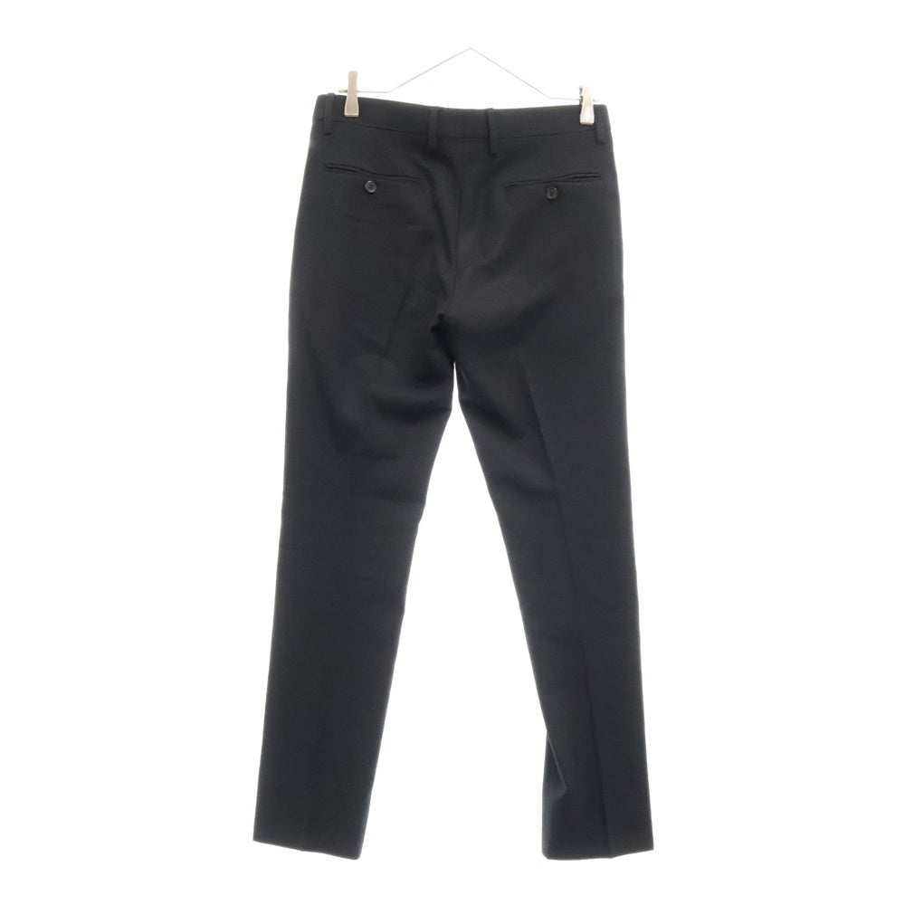 SAINT LAURENT PARIS(サンローランパリ) 15AW エディ期 ノータックスラックスパンツ ウール ブラック 398837 YYL09
