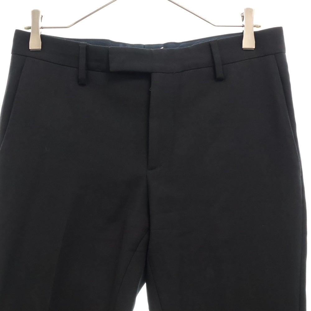 SAINT LAURENT PARIS(サンローランパリ) 15AW エディ期 ノータックスラックスパンツ ウール ブラック 398837 YYL09