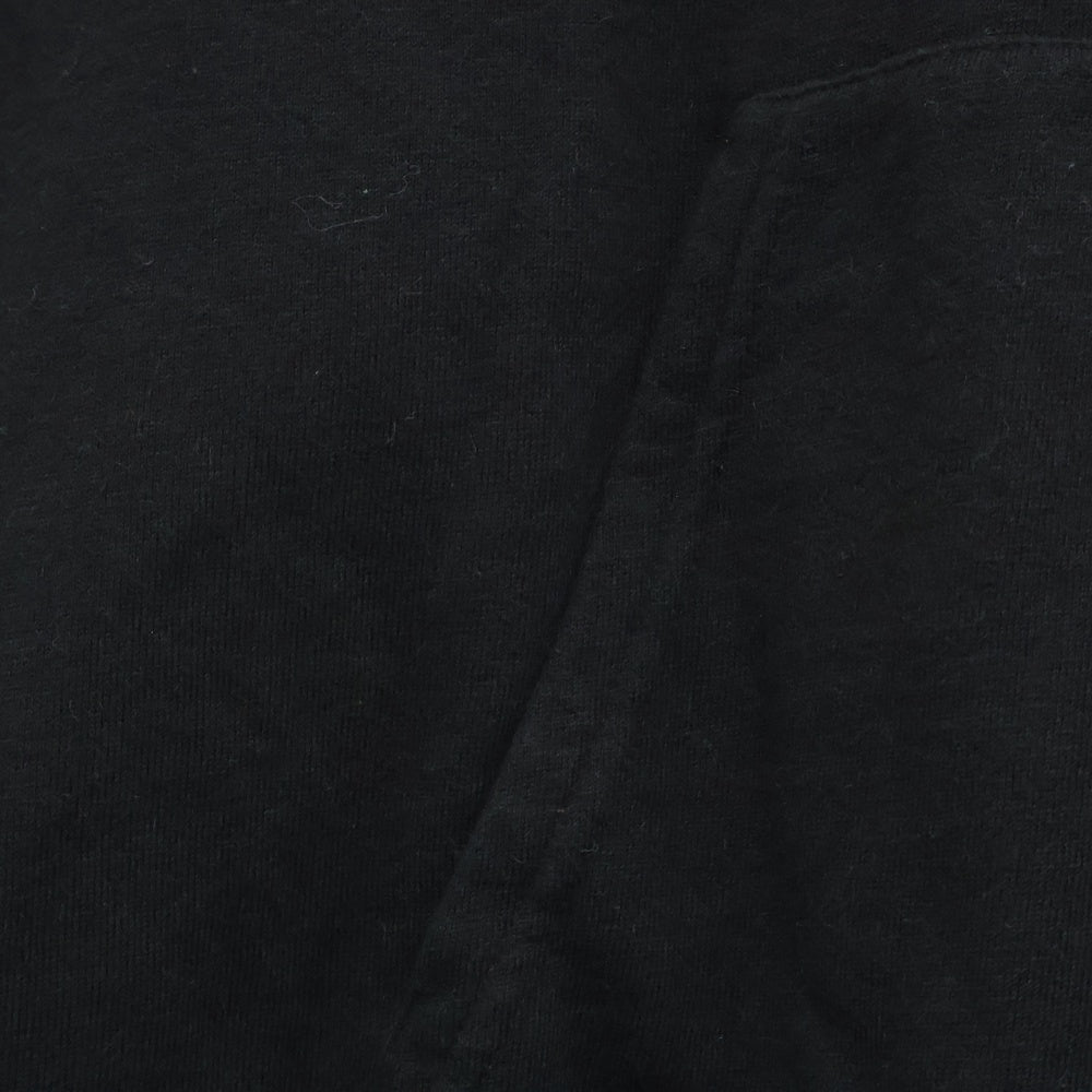 CELINE(セリーヌ) TRIOMPHE LOOSE HOODIE トリオンフ ロゴ刺繍 カシミヤ混 プルオーバースウェットパーカー フーディー ブラック 2Y35D450I.38AW