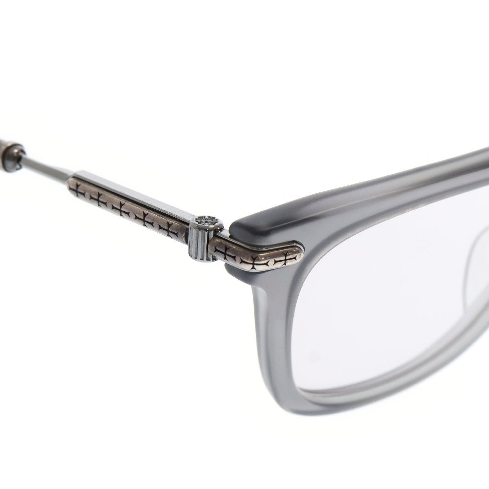 CHROME HEARTS(クロムハーツ) TRESTICLES CHクロステンプル ウェリントンサングラス アイウェア 眼鏡 グレー