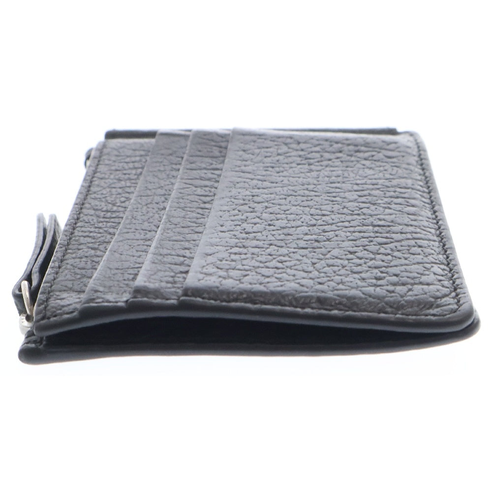 Maison Margiela 11(メゾンマルジェラ11) 23SS WALLET SLIM 2 レザーカードケース マネークリップ付きウォレット 財布 ブラック PINCERSA1UI0022
