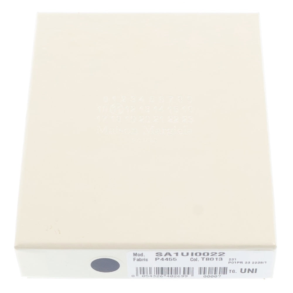 Maison Margiela 11(メゾンマルジェラ11) 23SS WALLET SLIM 2 レザーカードケース マネークリップ付きウォレット 財布 ブラック PINCERSA1UI0022