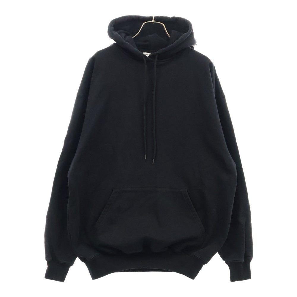 BALENCIAGA(バレンシアガ) 17AW Hoodie フードロゴプリント プルオーバースウェットパーカー フーディー ブラック 528351 TAV37