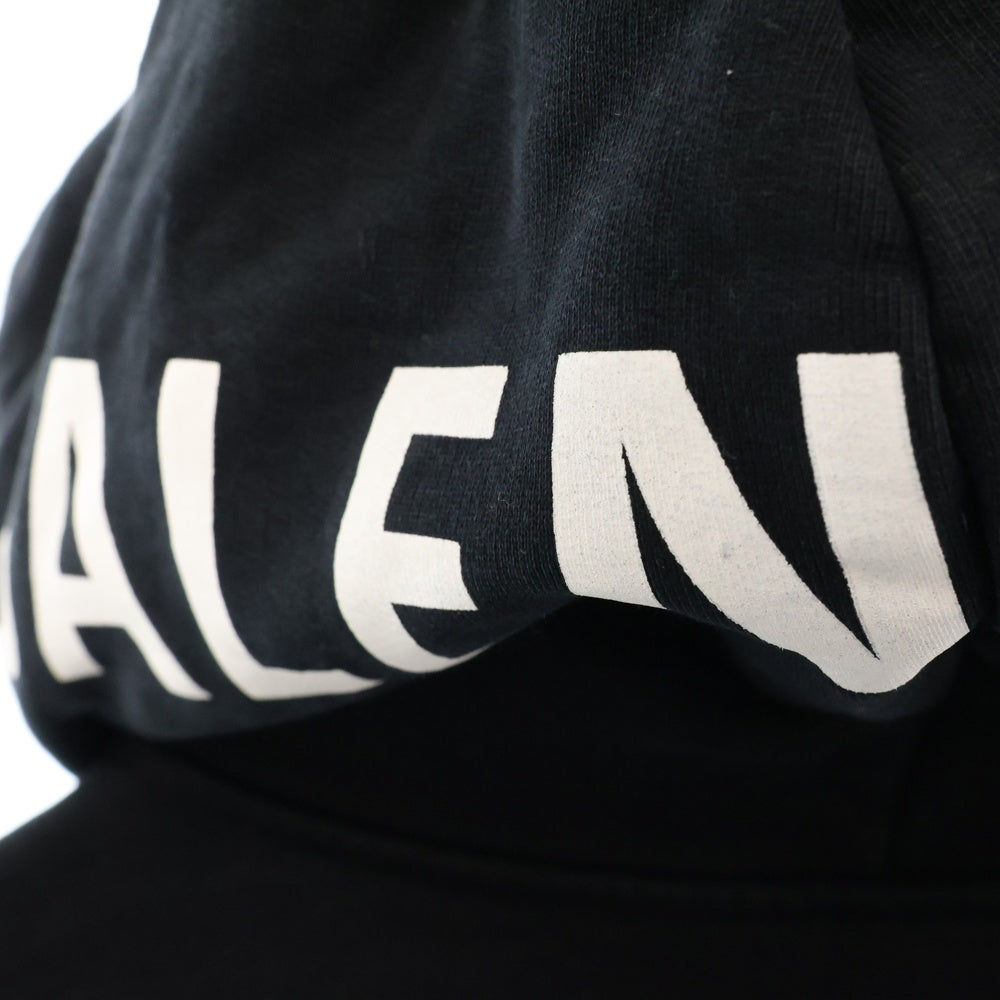 BALENCIAGA(バレンシアガ) 17AW Hoodie フードロゴプリント プルオーバースウェットパーカー フーディー ブラック 528351 TAV37