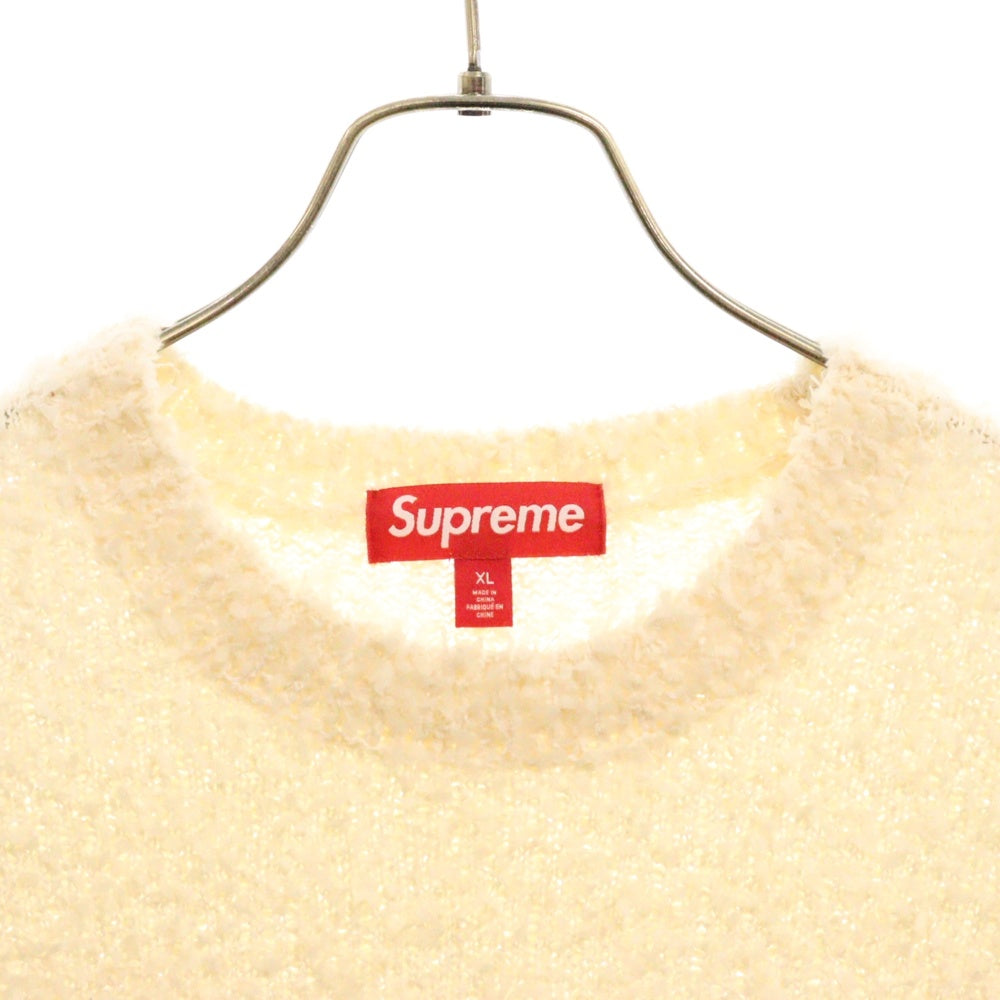 SUPREME(シュプリーム) 25SS Textured Arc Sweater Cream テクスチャーアーチロゴ長袖ニットセーター ホワイト