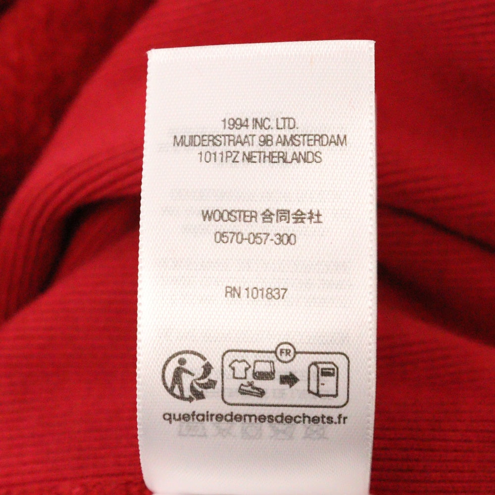 SUPREME(シュプリーム) 25SS Washed Box Logo Crewneck ウォッシュ加工 ボックスロゴ クルーネック トレーナー レッド