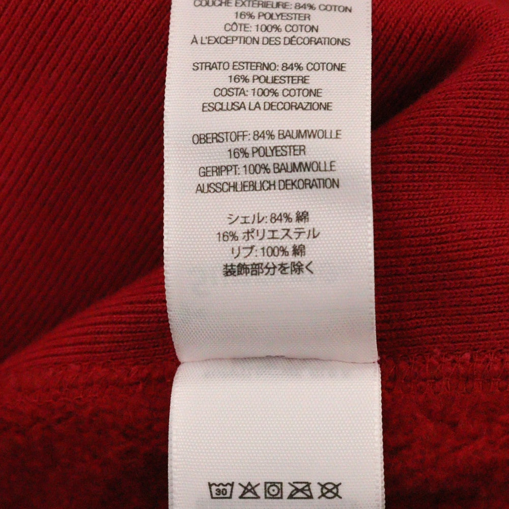 SUPREME(シュプリーム) 25SS Washed Box Logo Crewneck ウォッシュ加工 ボックスロゴ クルーネック トレーナー レッド