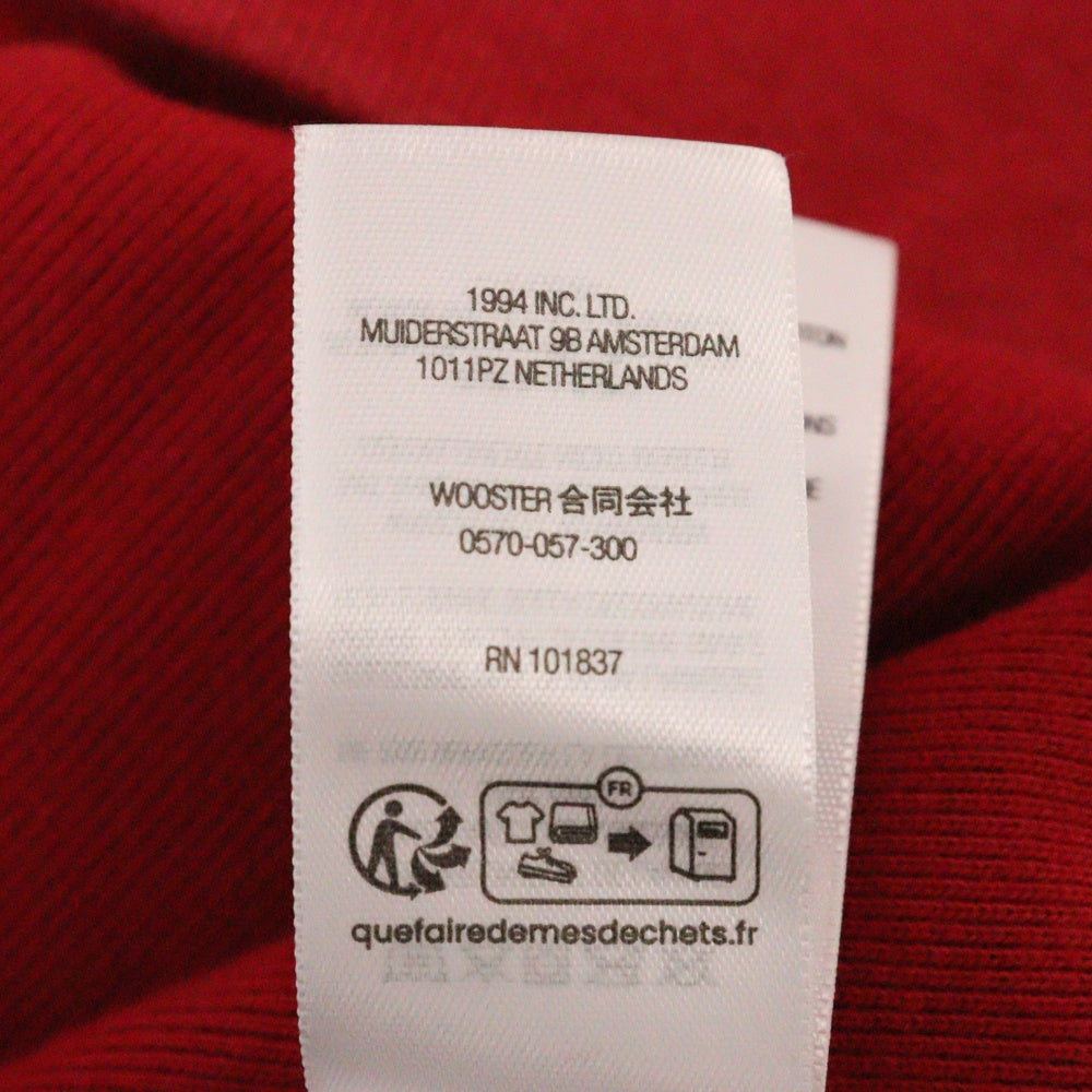SUPREME(シュプリーム) 25SS Washed Box Logo Crewneck ウォッシュ加工 ボックスロゴ クルーネック トレーナー レッド