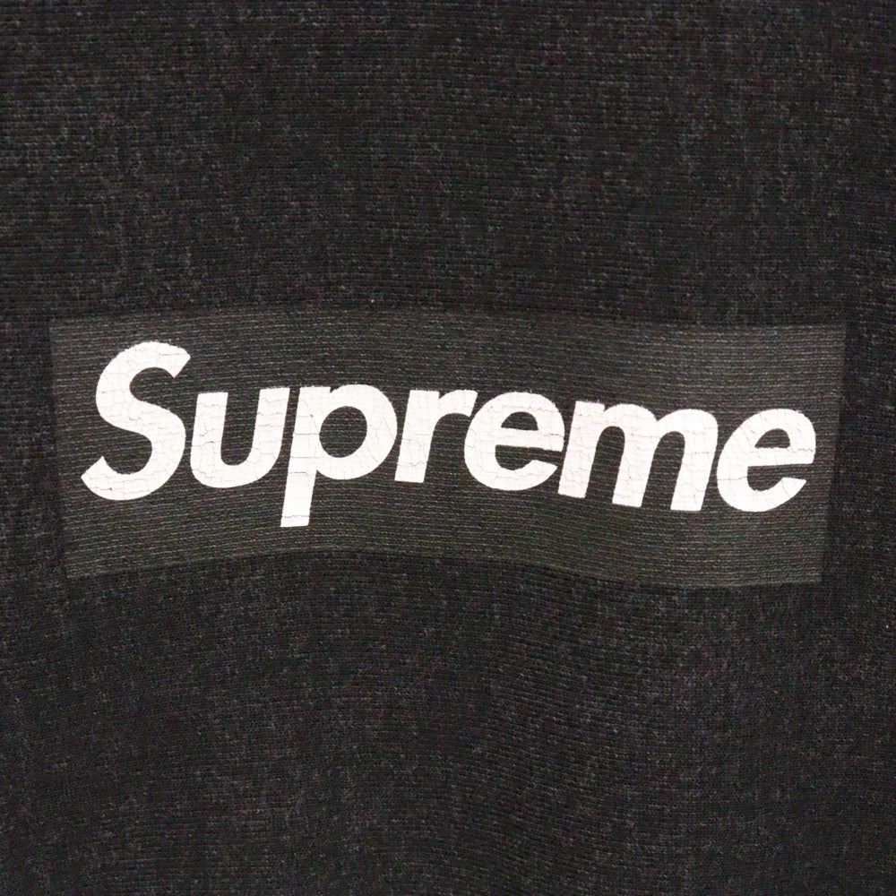 SUPREME(シュプリーム) 25SS Washed Box Logo Crewneck ウォッシュ加工 ボックスロゴ クルーネック トレーナー ブラック