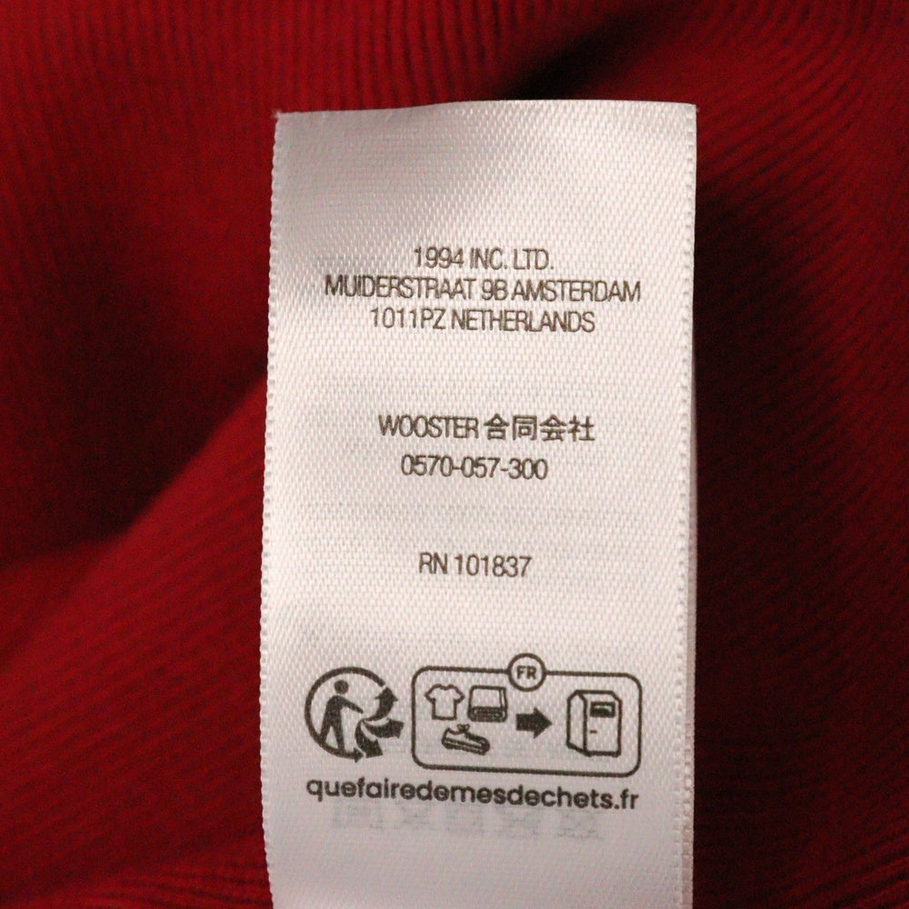 SUPREME(シュプリーム) 25SS Washed Box Logo Crewneck ウォッシュ加工 ボックスロゴ クルーネック トレーナー レッド