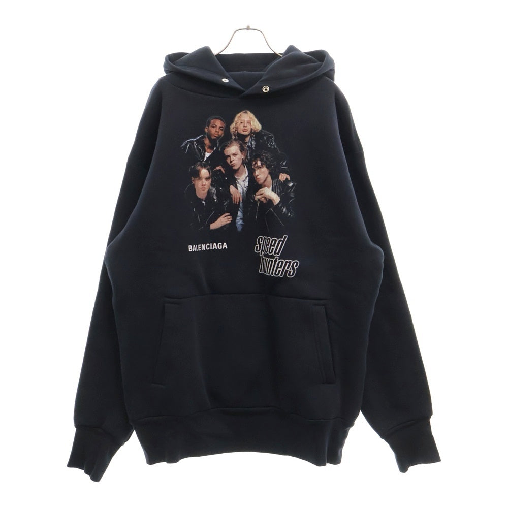 BALENCIAGA(バレンシアガ) 19AW Speed Hunters Hoodie スピードハンターズ プルオーバースウェットパーカー フーディー ネイビー 541873 TCV37