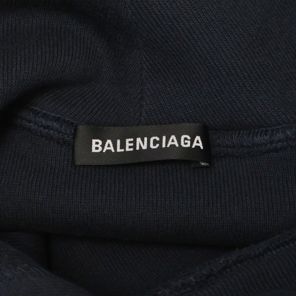 BALENCIAGA(バレンシアガ) 19AW Speed Hunters Hoodie スピードハンターズ プルオーバースウェットパーカー フーディー ネイビー 541873 TCV37