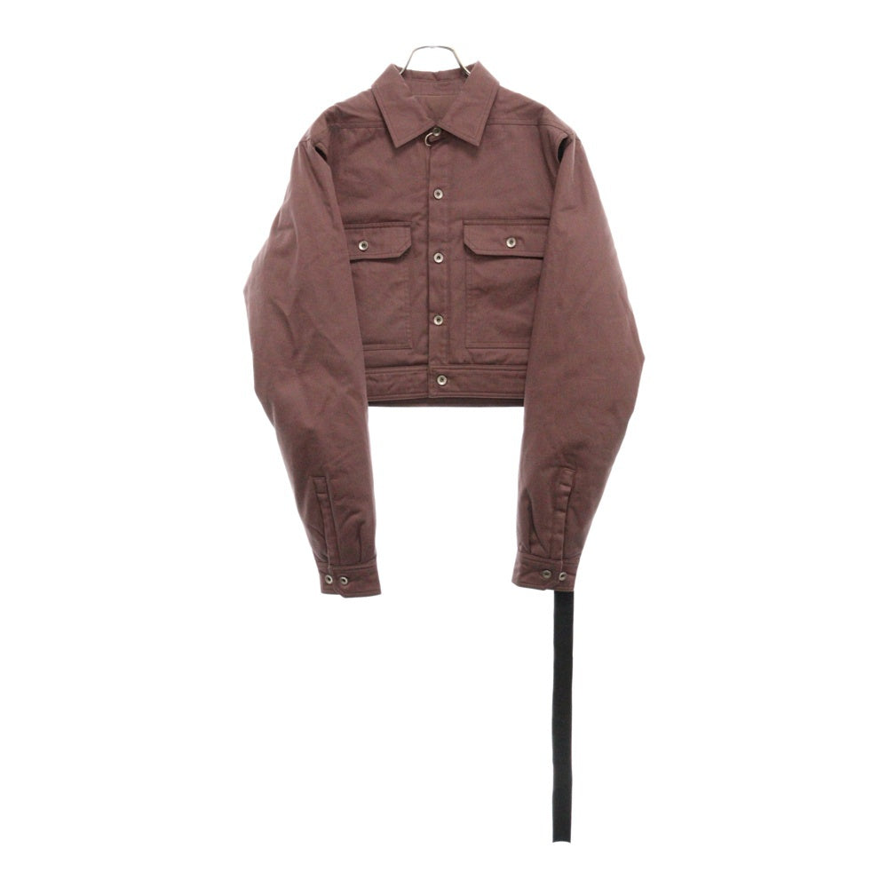 DRKSHDW(ダークシャドウ) Cape Sleeve Cropped Outershirt クロップド コットンツイル ジャケット ピンク DS02C5702-TW