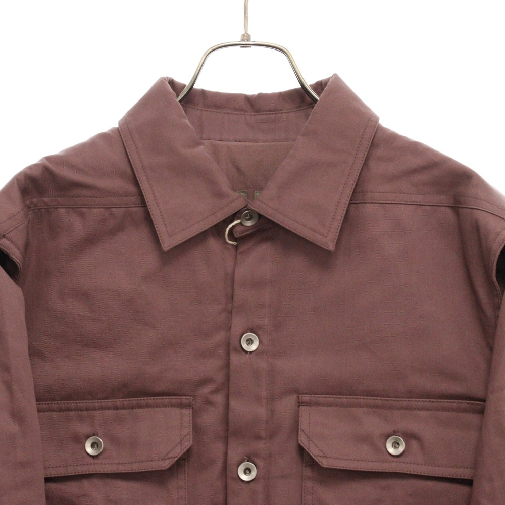 DRKSHDW(ダークシャドウ) Cape Sleeve Cropped Outershirt クロップド コットンツイル ジャケット ピンク DS02C5702-TW