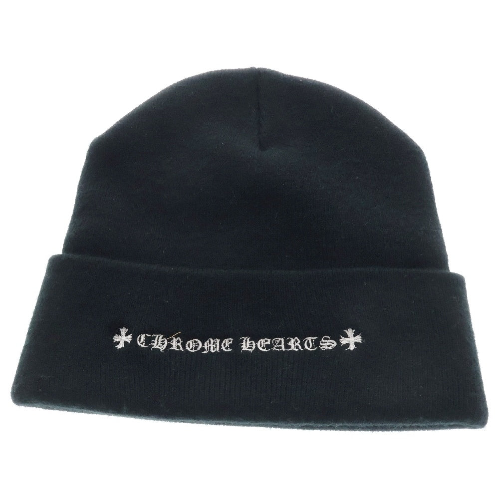 CHROME HEARTS(クロムハーツ) ×MATTY BOY PPO WOOL WATCH CAP マッティボーイ チョンパー刺繍ニットキャップ ビーニー ニット帽 ブラック