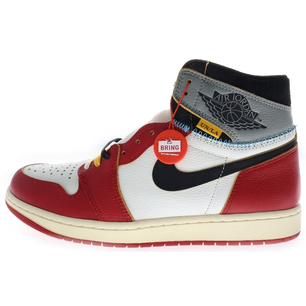 NIKE(ナイキ) ×UNION ユニオン AIR JORDAN 1 RETRO HIGH OG Chicago エアジョーダン1 ハイ ハイカットスニーカー シカゴ レッド/ホワイト US10.5/28.5cm HV8563-600
