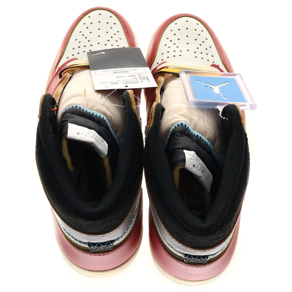 NIKE(ナイキ) ×UNION ユニオン AIR JORDAN 1 RETRO HIGH OG Chicago エアジョーダン1 ハイ ハイカットスニーカー シカゴ レッド/ホワイト US10.5/28.5cm HV8563-600