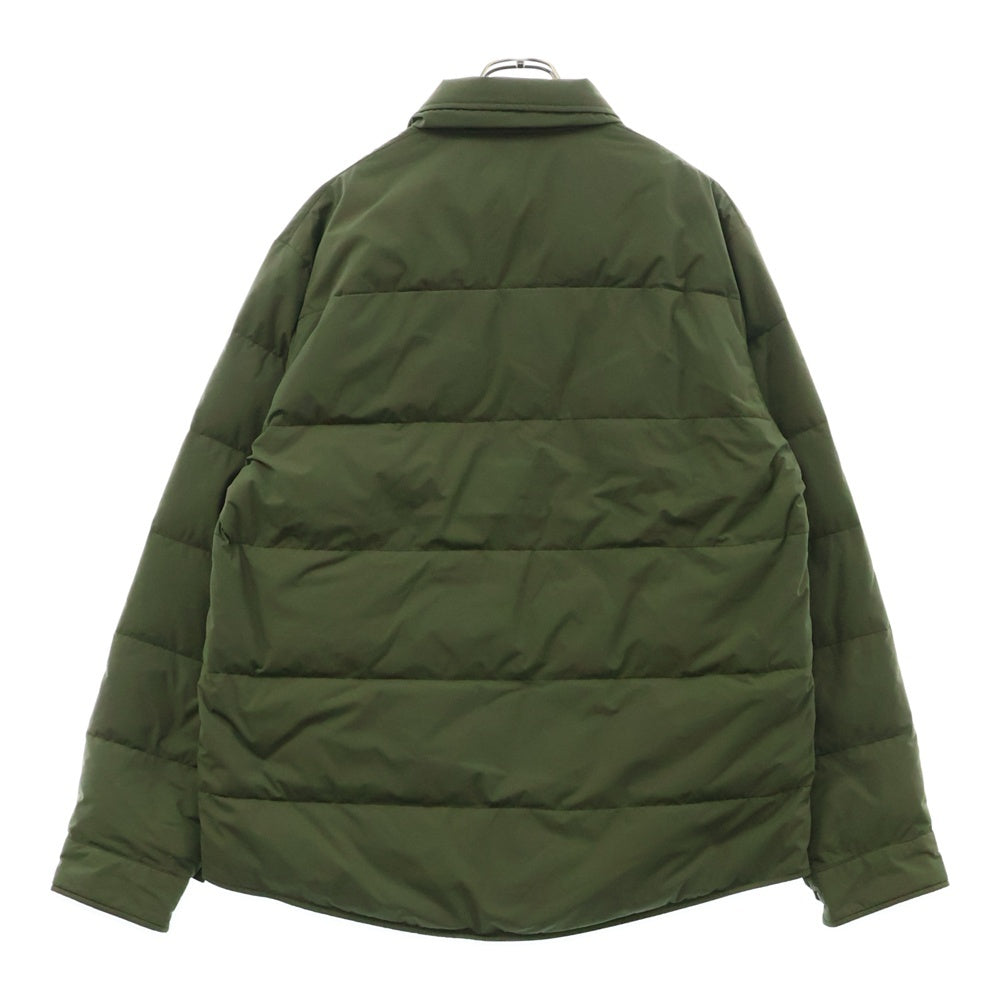 MAISON KITSUNE(メゾンキツネ) ×GOLDWIN Down Shell Shirt ×ゴールドウイン ロゴ刺繍 ダウンシェルシャツ ジャケット グリーン GL21712PM