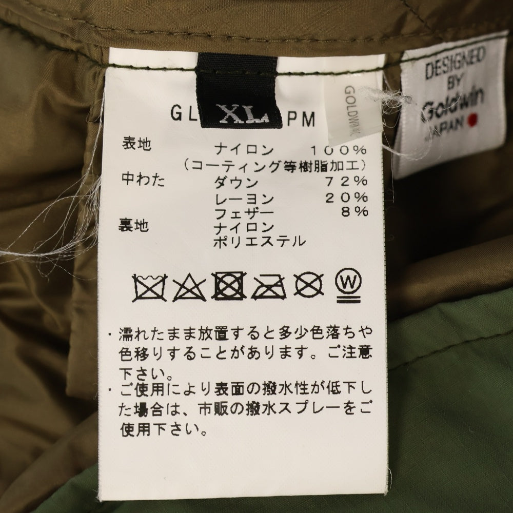 MAISON KITSUNE(メゾンキツネ) ×GOLDWIN Down Shell Shirt ×ゴールドウイン ロゴ刺繍 ダウンシェルシャツ ジャケット グリーン GL21712PM