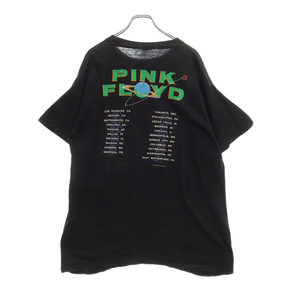 VINTAGE(ヴィンテージ) 80S PINK FLOYD US TOUR T-SHIRT ピンクフロイド アメリカツアー 半袖Tシャツ バンドTシャツ バンT ブラック