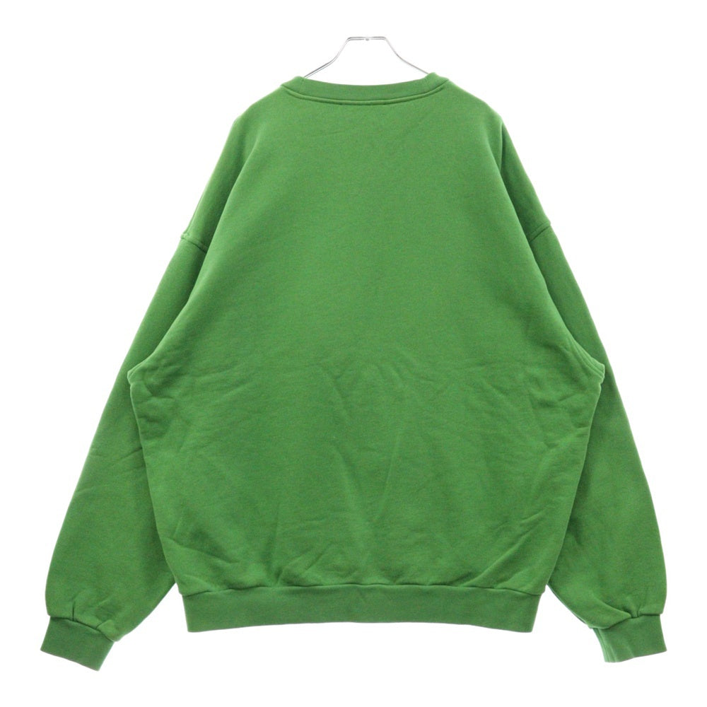 Acne Studios(アクネ ストゥディオズ) Bubble Logo Sweatshirt バブルロゴ クルーネックスウェットトレーナー グリーン FN-MN-SWEA000311 BI0172-