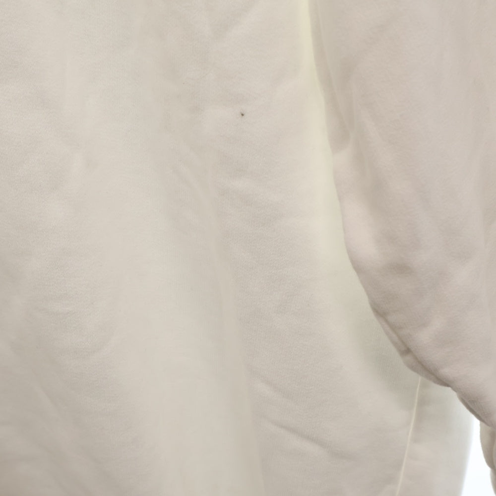 STONE ISLAND(ストーンアイランド) Wappen Patch Two Button Cotton Hoodie ロゴワッペン プルオーバースウェットパーカー フーディー ホワイト 711560720