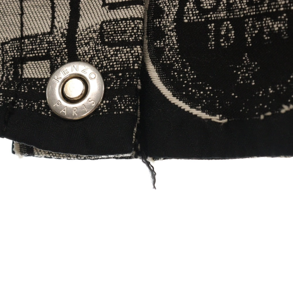 KENZO(ケンゾー) Snake Flyer Bomber Jacket 総柄ボンバージャケット ブルゾン ブラック F752BL0555DD