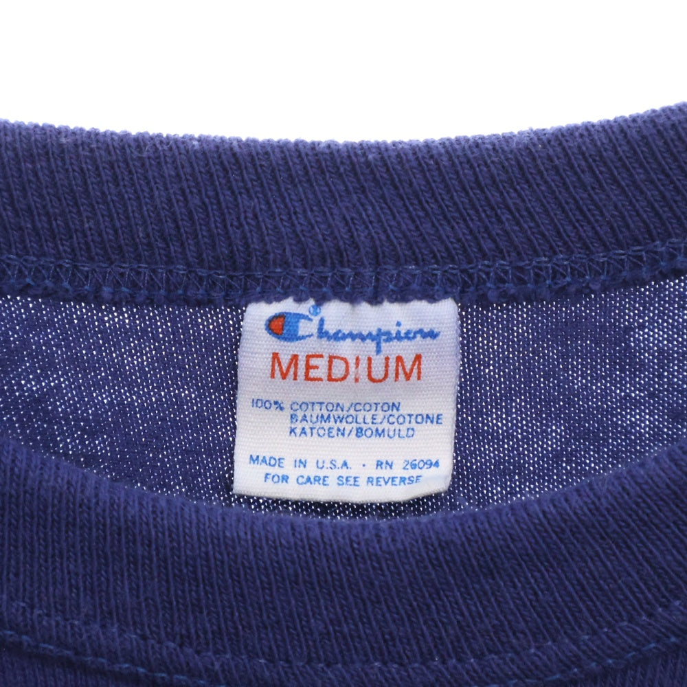 KITH(キス) Champion Vintage T-Shirt チャンピオン カレッジプリント半袖Tシャツ ネイビー