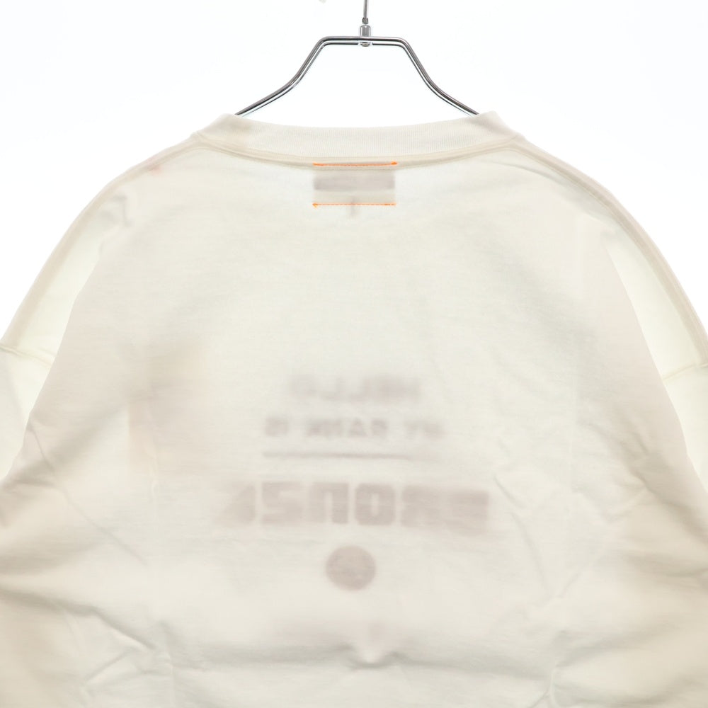 VAULTROOM(ボルトルーム) BRONZE L/S TEE フロント刺繍 長袖Tシャツ ロンT カットソー ホワイト