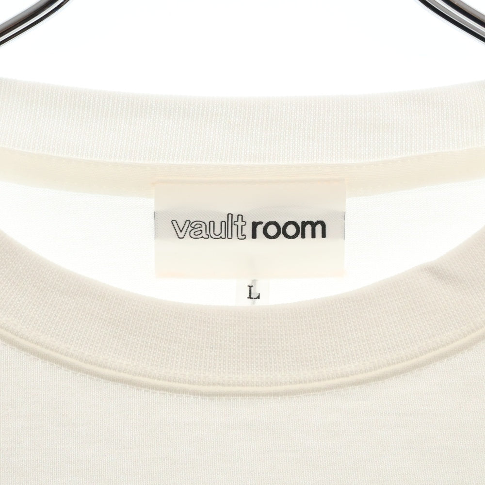 VAULTROOM(ボルトルーム) BRONZE L/S TEE フロント刺繍 長袖Tシャツ ロンT カットソー ホワイト