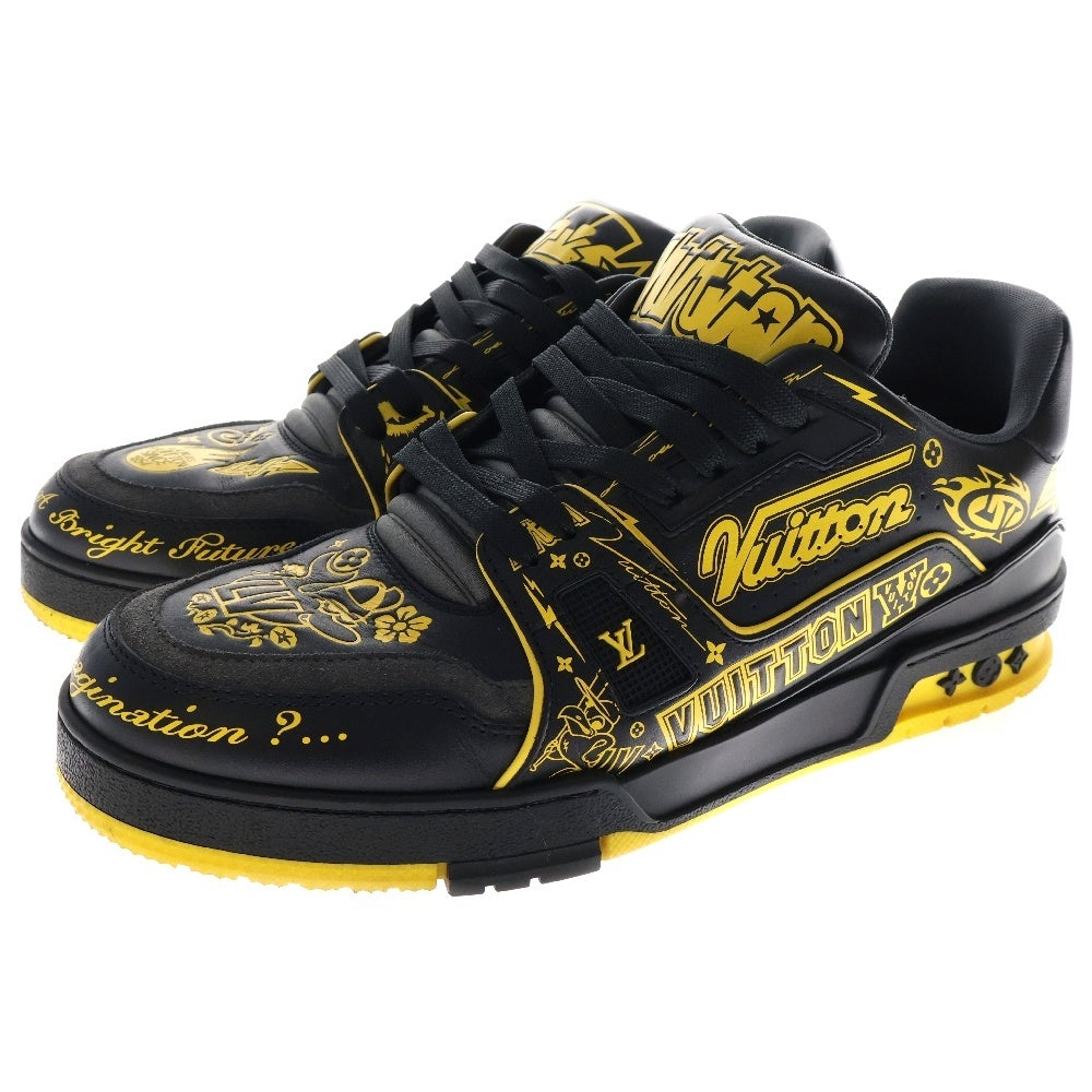 LOUIS VUITTON(ルイヴィトン) LV Trainer Graffiti LVトレイナー グラフィティ ローカットスニーカー ブラック/イエロー